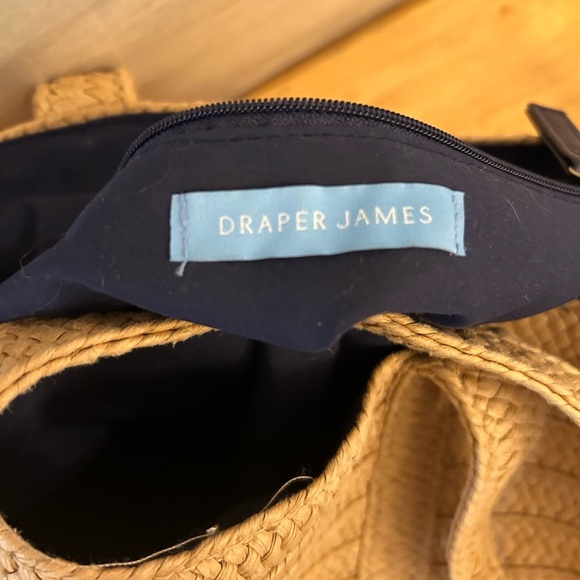 Draper James Tan Woven Tote with Sturdy Handles and Roomy Design - Picture 5 of 6